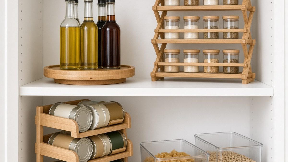 Pantry Organization gift ideas styled on a table (illustrative photo)